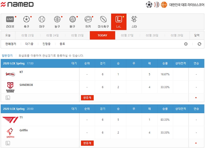 토토 네임드스코어_LoL_스포츠토토365 sportstoto365